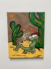 Load image into Gallery viewer, CACTI LEANIN’ BEANIE LIZARD
