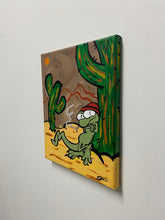 Load image into Gallery viewer, CACTI LEANIN’ BEANIE LIZARD
